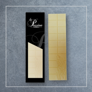 Plaque de chocolat blanc 35% et vanille de Madagascar