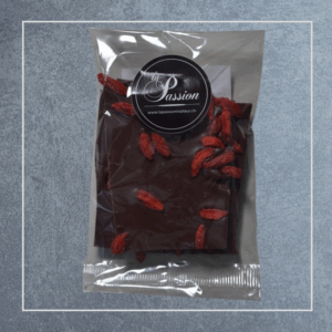 Éclats de chocolat 35 % et baie de goji