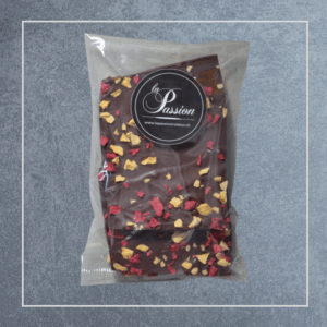 Éclats de chocolat noir 50% et fruits lyophilisés