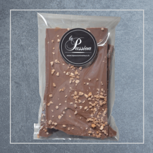 Éclats de chocolat au lait 35% et noisettes caramélisées