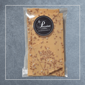 Éclats de chocolat gold 31% au riz soufflé et caramel